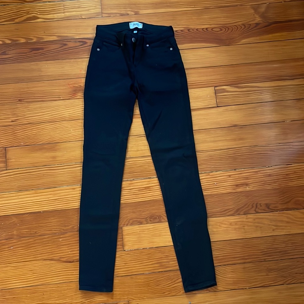 Paige Black Skinny Jeans/Jeggings Size 25